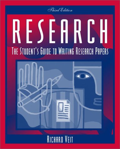 Imagen de archivo de Research : The Student's Guide to Writing Research Papers a la venta por Better World Books