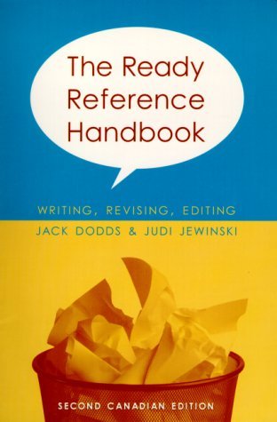Imagen de archivo de The Ready Reference Handbook: Writing, Revising, Editing (2nd Canadian Edition) a la venta por arbour books