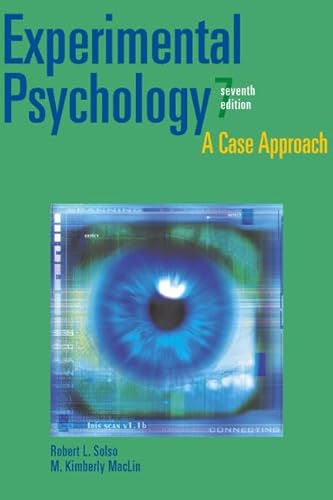 Beispielbild fr Experimental Psychology : A Case Approach zum Verkauf von Better World Books