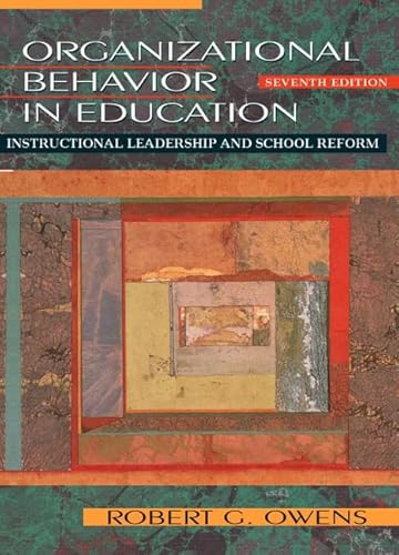 Beispielbild fr Organizational Behavior in Education : Instructional Leadership and School Reform zum Verkauf von Better World Books