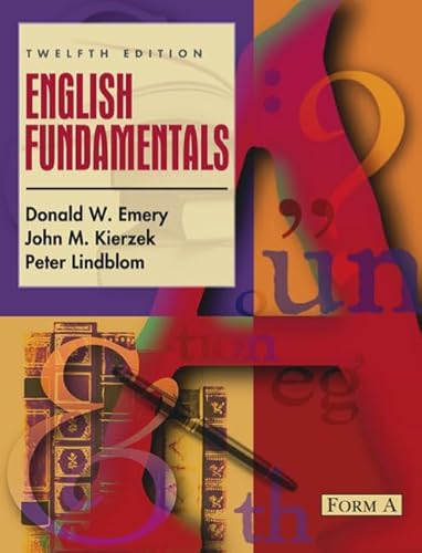 9780205322398: English Fundamentals: Form A