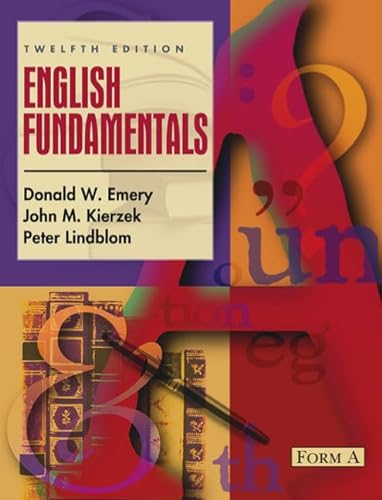 9780205322398: English Fundamentals: Form A (12th Edition)