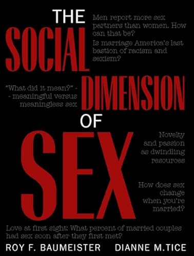 The Social Dimension of Sex (9780205324422) by Baumeister, Roy F.; Tice, Dianne M.