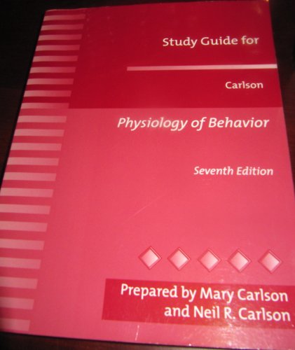 Stock image for Study Guide for Physiology of Behavior, Seventh Edition for sale by Better World Books Ltd