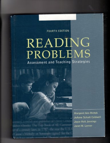Stock image for Reading Problems: Assessment and Teaching Strategies (4th Edition) for sale by SecondSale