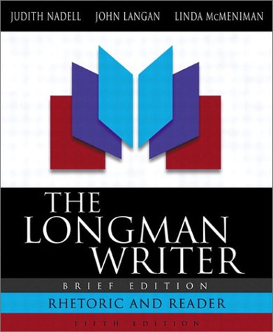 Beispielbild fr The Longman Writer : Rhetoric, Reader, Research Guide, and Handbook zum Verkauf von Better World Books