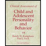 9780205334599: Clinical Assessment of Child and Adolescent Personality and Behavior