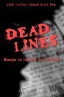 Imagen de archivo de Dead Lines: Essays in Murder and Mayhem a la venta por Hoosac River Books