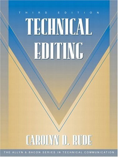 9780205335565: Technical Editing (3rd Edition)