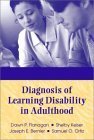 Stock image for Diagnosis of Learning Disability in Adulthood for sale by Phatpocket Limited