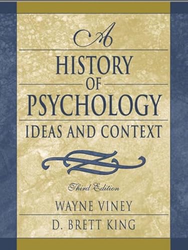 Beispielbild fr A History of Psychology : Ideas and Context zum Verkauf von Better World Books