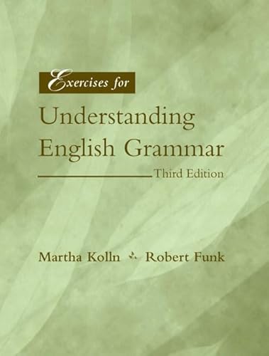 Stock image for Exercises for Understanding English Grammar for sale by GoldenWavesOfBooks