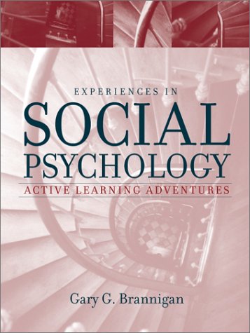 Imagen de archivo de Experiences in Social Psychology : Active Learning Adventures a la venta por Better World Books