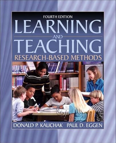 Beispielbild fr Learning and Teaching : Research-Based Methods zum Verkauf von Better World Books