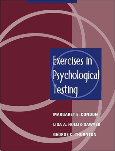 Stock image for Exercises in Psychological Testing Condon, Margaret E.; Hollis-Sawy for sale by Iridium_Books