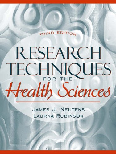Imagen de archivo de Research Techniques for the Health Sciences (3rd Edition) a la venta por Once Upon A Time Books