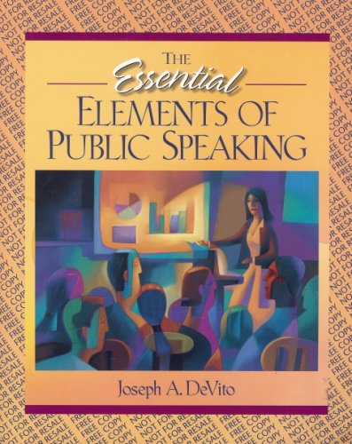 9780205341795: The Essential Elements of Public Speaking [Paperback] by Joseph A. DeVito