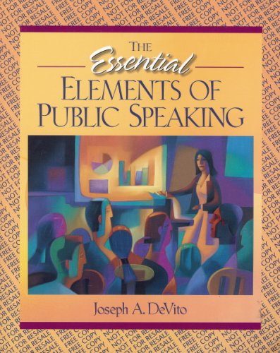 Imagen de archivo de The Essential Elements of Public Speaking a la venta por GF Books, Inc.