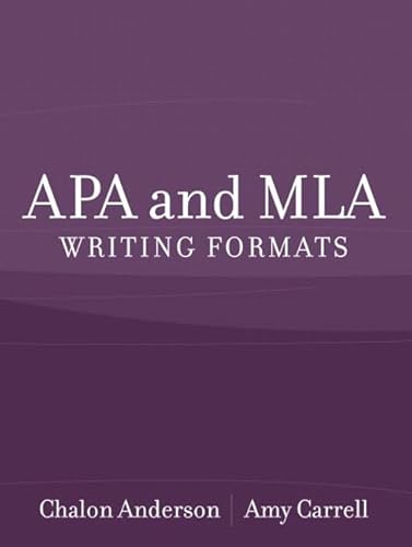 9780205342440: Apa and Mla Writing Formats