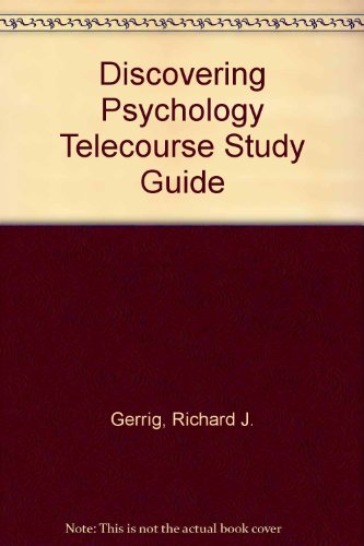 Stock image for Discovering Psychology: Telecoure Student Study Guide for sale by Book Lover's Warehouse