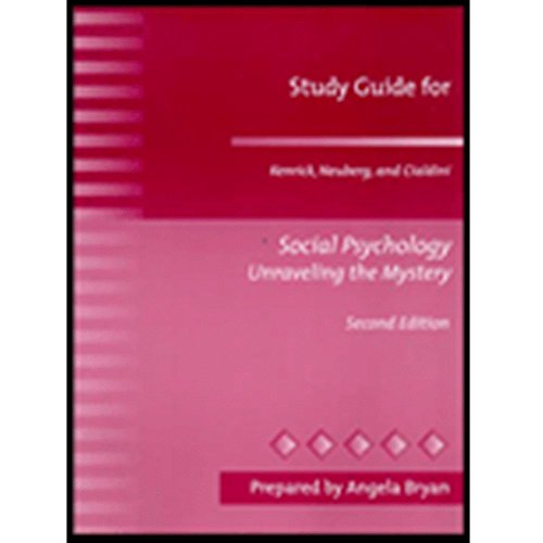 Beispielbild fr Social Psychology: Unraveling the Mystery, Second Edition (Study Guide) zum Verkauf von Goodwill Books