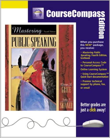 9780205348053: Mastering Public Speaking (CourseCompass Edition) (4th Edition)