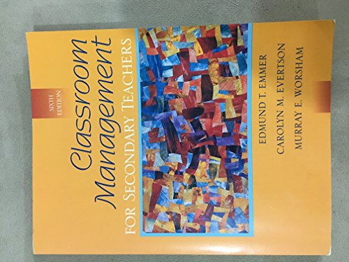 Beispielbild fr Classroom Management for Secondary Teachers (6th Edition) zum Verkauf von Wonder Book