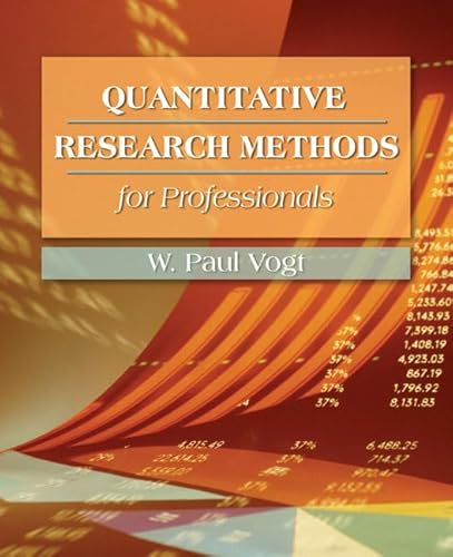 Imagen de archivo de Quantitative Research Methods for Professionals a la venta por ThriftBooks-Dallas