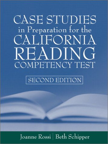 Imagen de archivo de Case Studies in Preparation for the California Reading Competency Test a la venta por Better World Books: West