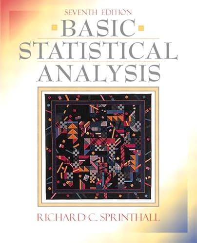 Beispielbild fr Basic Statistical Analysis (7th Edition) zum Verkauf von SecondSale