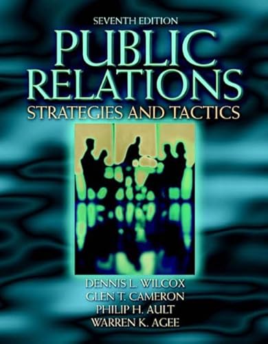 9780205360734: Public Relations: Strategies and Tactics (7th Edition)