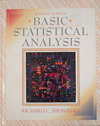 Stock image for Basic Statistical Analysis (FREE COPY-inside) 7th for sale by SecondSale