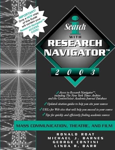 iSearch for Mass Communication, Theatre, and Film (with ContentSelect) (9780205376445) by Ronald Roat; Michael J. Barnes; George Contini; Linda R. Barr