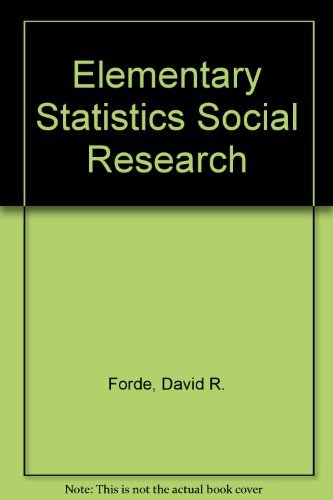 Beispielbild fr Elementary Statistics Social Research zum Verkauf von Iridium_Books