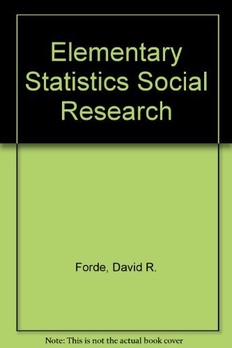 Stock image for Elementary Statistics Social Research for sale by Iridium_Books