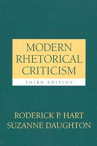 Imagen de archivo de Modern Rhetorical Criticism a la venta por Hawking Books