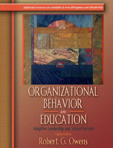 9780205380855: Organizational Behavior in Education: Adaptive Leadership and School Reform