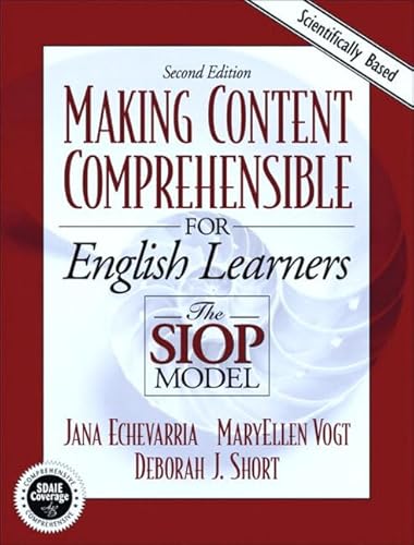 Beispielbild fr Making Content Comprehensible for English Language Learners : The SIOP Model zum Verkauf von Better World Books