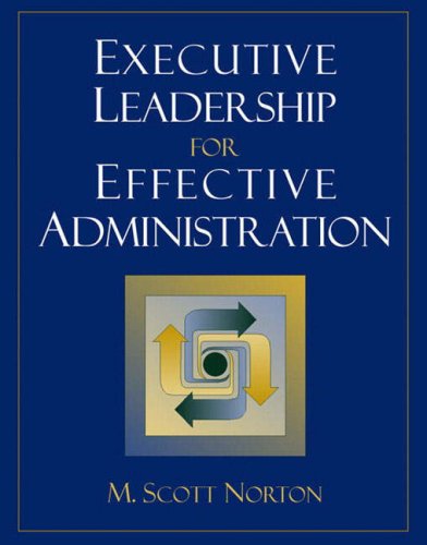 Imagen de archivo de Executive Leadership for Effective Administration a la venta por Wonder Book