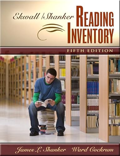 Stock image for Ekwall / Shanker Reading Inventory for sale by HPB-Red