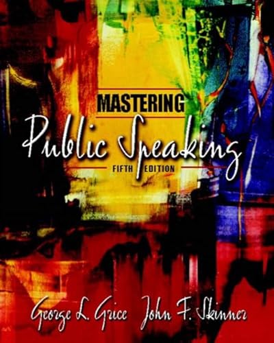 Beispielbild fr Mastering Public Speaking, Fifth Edition zum Verkauf von SecondSale