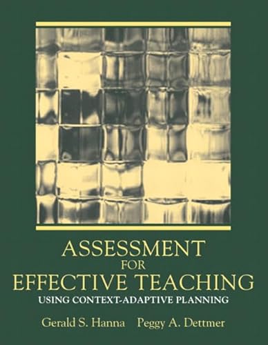 Beispielbild fr Assessment for Effective Teaching: Using Context-Adaptive Planning zum Verkauf von ThriftBooks-Atlanta