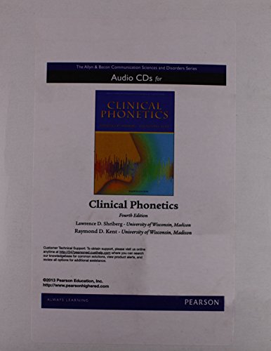 Stock image for Clinical Phonetics with Audio CD (3rd Edition) for sale by SecondSale
