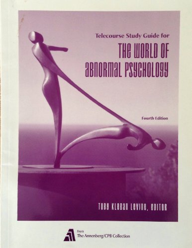 Imagen de archivo de The World of Abnormal Psychology Telecourse: A 13-Part Television Course a la venta por ThriftBooks-Dallas