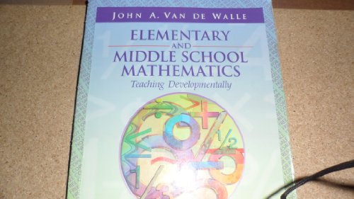 Imagen de archivo de Elementary and Middle School Mathematics Teaching Developmentally a la venta por Better World Books