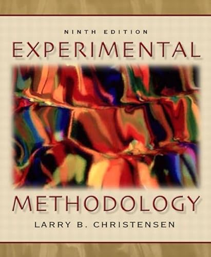 Stock image for Experimental Methodology for sale by Better World Books