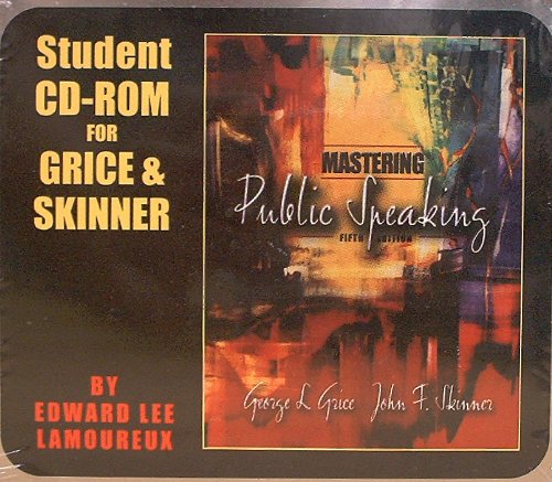 Stock image for Mastering Public Speaking CD-Rom for sale by PAPER CAVALIER UK