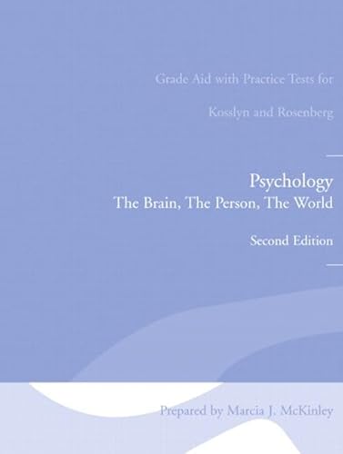 Beispielbild fr Grade Aid with Practice Tests for Psychology: The Brain, The Person, The World zum Verkauf von medimops