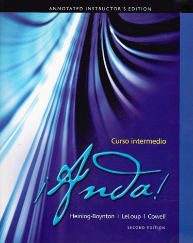 9780205399734: Annotated Instructor's Edition for Anda! Curso intermedio