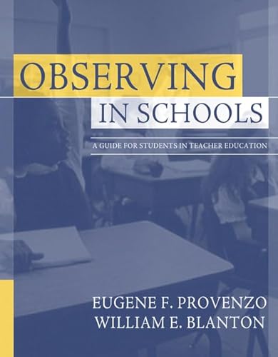Imagen de archivo de Observing in Schools : A Guide for Students in Teacher Education a la venta por Better World Books